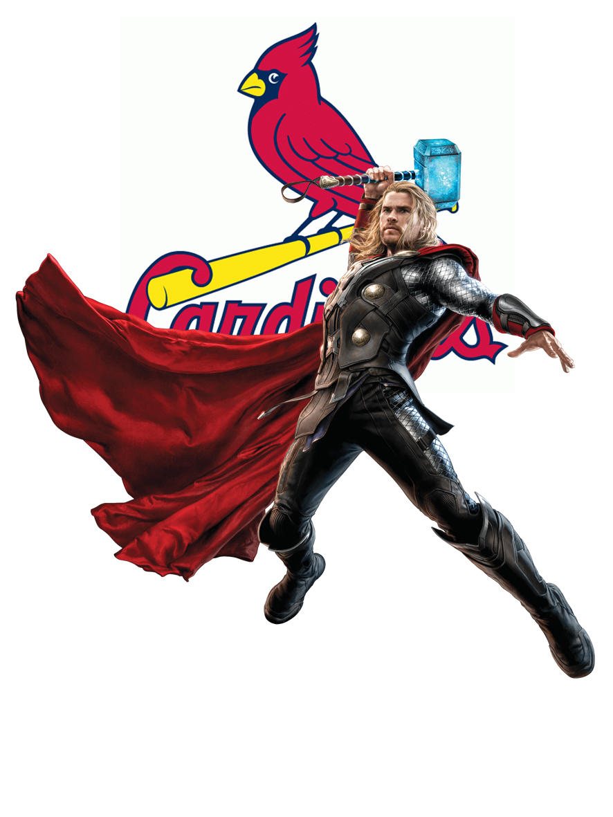 St. Louis Cardinals Thor Logo vinyl decal